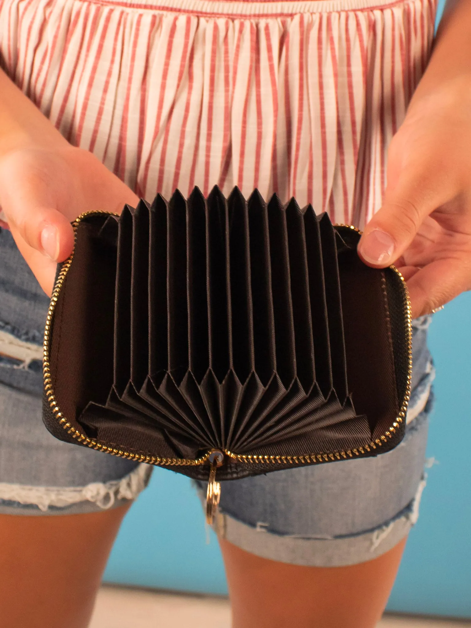 Zip Around Wallet - Black